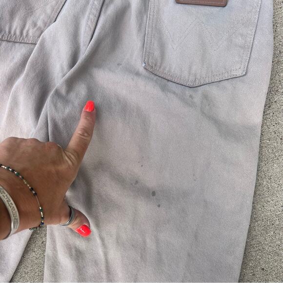 Vintage 90s Wrangler 13MWZTN Tan original fit cowboy cut jeans 32x29 - Picture 6 of 9